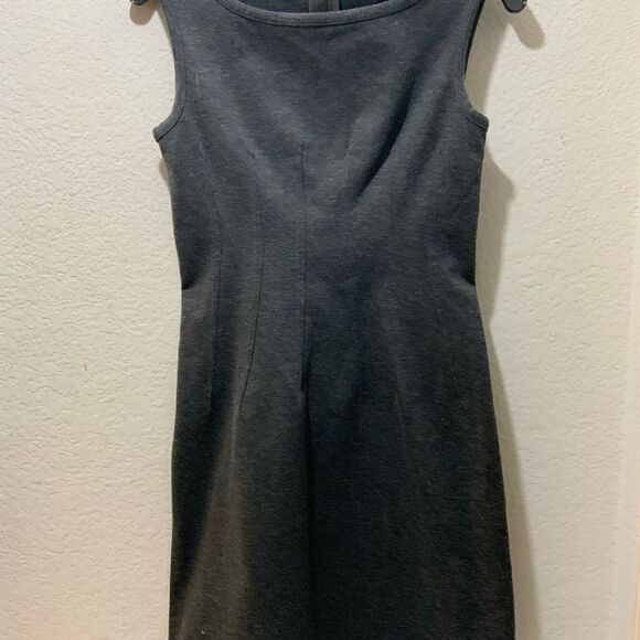 Deletta Anthropologie Gray Jersey Knit Stretch Dress XS - Picture 2 of 9